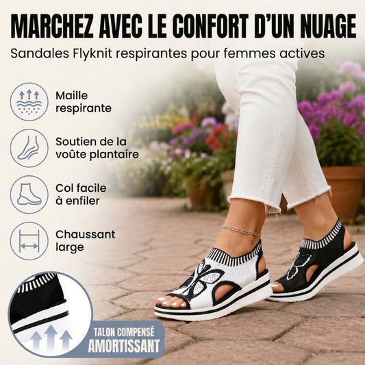 ☁️ Sandales compensées ouvertes – Ultra-légères, semelle moelleuse, faites pour les vacances et le quotidien ✨💖