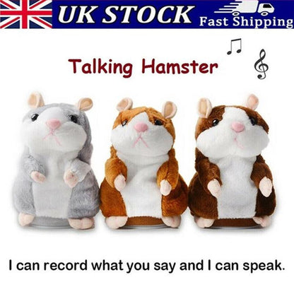 🎉01 JOUR RESTANT – 50% DE RÉDUCTION !!🎁🐹 Hamster Parlant : Répète Ce Que Vous Dites, Hochement de Tête Automatique, Peluche Douce