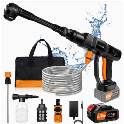 🔫 【Offre limitée – 50 % de réduction】🚗 Nettoyeur haute pression sans fil – Alimenté par batterie et compact – Idéal pour voiture, vélo ou terrasse – mobile, puissant et facile à utiliser 💦✨🌿