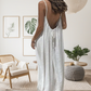 💐 PROMO LIMITÉE -50% ! 🌸 Robe Longue Décontractée Femme – Dos Nu Nœud, Bretelles Réglables, Coupe Ample & 6 Couleurs S–2XL 👡