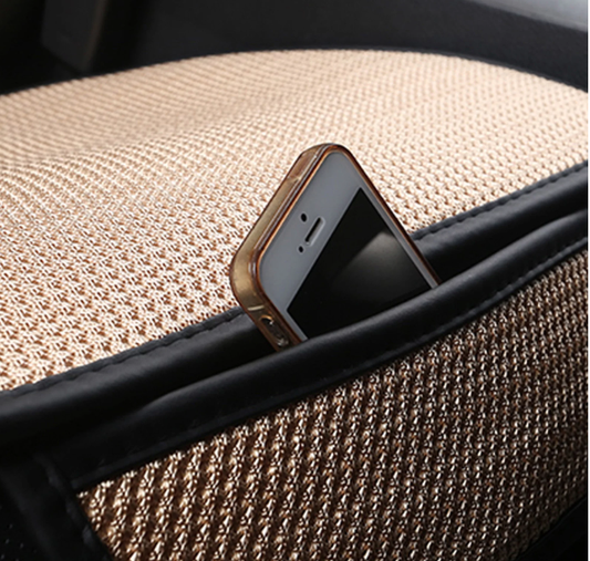 🚗 50% DE RÉDUCTION ! ✨ Coussin de Siège Auto en Soie Glacée – Doux au Toucher, Respirable & Antidérapant 🪑