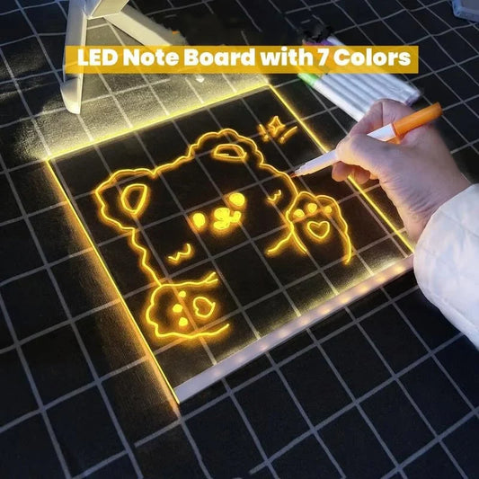 💥💥50% de réduction pour une durée limitée 💥💥🎨 Tableau de notes LED 🎁 Achetez 1 et obtenez 7 stylos de couleur gratuitement