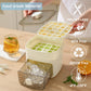 🧊Machine à glace portable avec couvercle et bac de rangement (48 glaçons)