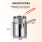 🍳🥟 Friteuse multifonction en acier inoxydable 304 – Certifié alimentaire, design anti-éclaboussures, panier filtrant, pour des frites croustillantes et du poulet doré sans huile sur les murs ni sur les mains 🛡️🔥