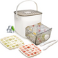 🧊Machine à glace portable avec couvercle et bac de rangement (48 glaçons)