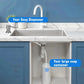🧴 Distributeur de savon en inox pour évier – avec tuyau en silicone allongé & pompe pratique, idéal pour cuisine & salle de bain 🚰
