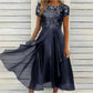 👗✨ Robe Élégante Femme Col Rond – Gainante, Infroissable & Polyvalente, −50% maintenant