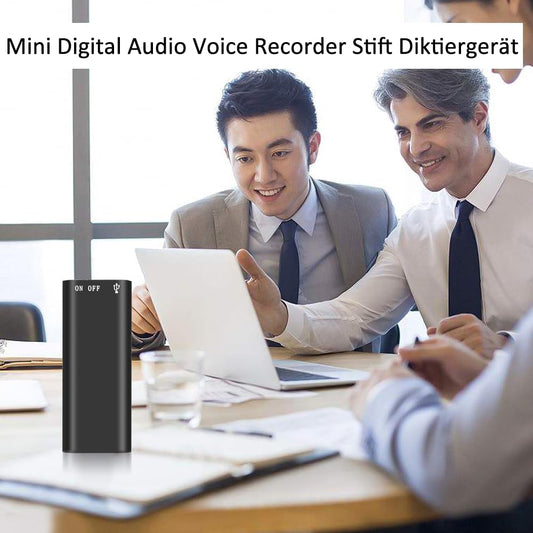 🔥🎤 PROMO FLASH 50% ! Mini Enregistreur Vocal Intelligent – Activation Vocale, Batterie 48h, Mémoire 16Go, Design Compact, MP3 Lecteur, Cadeau Secret ✨