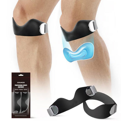 🦵🔧 PROMO FLASH 50% ! Genouillère Rotulienne en Silicone – Soutien Ciblé, Forme en 8, Double Serrage Réglable, Absorption des Chocs, Parfaite pour Sport & Quotidien 🏃‍♂️