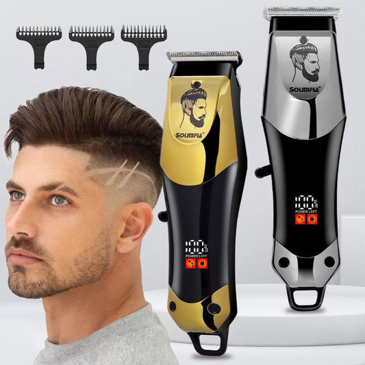 💎✂️ Tondeuse électrique à lames inox – Coupe précise, moteur silencieux, charge USB, des résultats pros sans quitter la maison 🏠💈