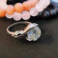 📢📢50 % DE RÉDUCTION !! ⏰Bague boule de cristal gothique – Ajustable, plaquée argent antique, orbe mystique et cuivre durable ✨🔮