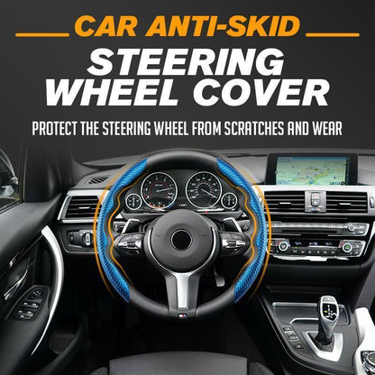 🖐️🧤 Housse universelle de volant – Cuir carbone, finition anti-transpirante, confort et sécurité de conduite améliorés 🌬️🚘