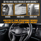 🖐️🧤 Housse universelle de volant – Cuir carbone, finition anti-transpirante, confort et sécurité de conduite améliorés 🌬️🚘
