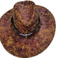 🤠 OFFRE LIMITÉE -50% ! ✨ Chapeau de Cowboy Vintage à Large Bord & Lanière – PU, Taille Unique, Réglable ☀️