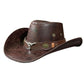 🤠 OFFRE LIMITÉE -50% ! ✨ Chapeau de Cowboy Vintage à Large Bord & Lanière – PU, Taille Unique, Réglable ☀️