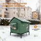 🐈🌧️ Maison pour chat extérieure surélevée toutes saisons – Oxford + aluminium thermique, imperméable et isolée, pliable, un refuge douillet contre la pluie, le froid et le soleil, en toute saison ☀️❄️
