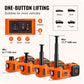 🚗✨ Kit de cric 12-en-1 – 5 tonnes max, vérin hydraulique, clé à chocs électrique, pompe gonflable, lampe LED – le kit de secours complet pour changer une roue en toute sécurité 🛠️💪