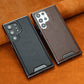 Etui magnétique anti-chute en simili-cuir de luxe pour Samsung