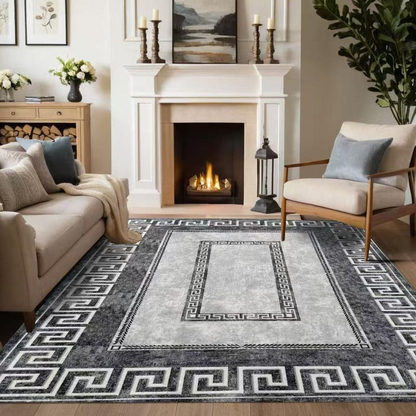 🏠🧶 Tapis à poils ras antidérapant – Doux, stable, facile à entretenir, la touche cosy qui sécurise vos sols et embellit chaque pièce, du salon à la chambre 🌿✨