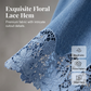 ✨👗Jupe moulante en jean pour femme avec bordure en dentelle ajourée