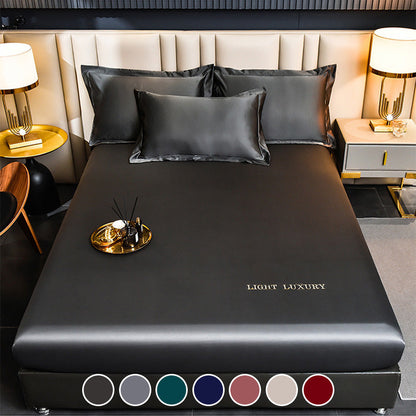 Ensemble de draps-housses en satin de luxe