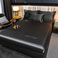 Ensemble de draps-housses en satin de luxe