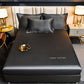 Ensemble de draps-housses en satin de luxe