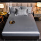 Ensemble de draps-housses en satin de luxe