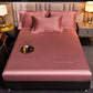 Ensemble de draps-housses en satin de luxe