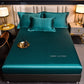 Ensemble de draps-housses en satin de luxe