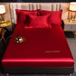 Ensemble de draps-housses en satin de luxe