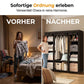 🔥📦 DERNIER JOUR -50% ! Armoire Portable en Tissu Non Tissé – Facile à Monter, Structure Acier, 3 Tailles, Idéale Chambre & Dressing 🏠