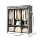 🔥📦 DERNIER JOUR -50% ! Armoire Portable en Tissu Non Tissé – Facile à Monter, Structure Acier, 3 Tailles, Idéale Chambre & Dressing 🏠