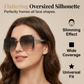 🕶️✨ PROMO FLASH 50% ! Lunettes Soleil Carrées Oversize Sans Monture – UV400, Ultra-Légères, Pailletés, 7 Coloris, Idéales Quotidien & Chic 🌟