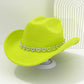 🤠 PROMO LIMITÉE 50% DE RÉDUCTION ! 💥 Chapeau Cowboy Strass Cœur Femme – Scintillant, Accents Cœur, Festival Prêt ✨