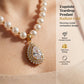 📿 LIMITED-TIME 50% OFF! 💥 Women's Vintage Style Pearl Necklace – Teardrop Choker, Luminous Pearls, Gold-Tone ✨