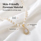 📿 LIMITED-TIME 50% OFF! 💥 Women's Vintage Style Pearl Necklace – Teardrop Choker, Luminous Pearls, Gold-Tone ✨