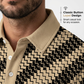 👔 50% DE RÉDUCTION 🎯 Chemise à col imprimé géométrique – Toucher doux & entretien facile – Polyvalente pour bureau ou week-end – se marie avec jean ou chino 🛍️