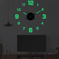 Ensemble d'horloge murale lumineuse 3D en acrylique à monter soi-même