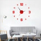 Ensemble d'horloge murale lumineuse 3D en acrylique à monter soi-même