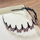 Ensemble de bandeaux ondulés en cristal - Accessoire de cheveux féminin, léger et antidérapant, orné de cristaux scintillants, idéal pour les mariages et le quotidien.