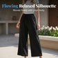 Pantalon Loungewear Femme à Taille Élastique en Coton
