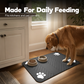 🐾💧 Tapis de gamelle pour animaux facile à nettoyer – Bordure anti-débordement, surface imperméable, un coup d’éponge et c’est propre, fini les éclaboussures d’eau et les croquettes éparpillées sur le carrelage 🧼🐶