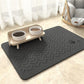 🐾💧 Tapis de gamelle pour animaux facile à nettoyer – Bordure anti-débordement, surface imperméable, un coup d’éponge et c’est propre, fini les éclaboussures d’eau et les croquettes éparpillées sur le carrelage 🧼🐶