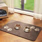🐾💧 Tapis de gamelle pour animaux facile à nettoyer – Bordure anti-débordement, surface imperméable, un coup d’éponge et c’est propre, fini les éclaboussures d’eau et les croquettes éparpillées sur le carrelage 🧼🐶