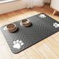 🐾💧 Tapis de gamelle pour animaux facile à nettoyer – Bordure anti-débordement, surface imperméable, un coup d’éponge et c’est propre, fini les éclaboussures d’eau et les croquettes éparpillées sur le carrelage 🧼🐶