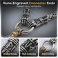 ⚡🔥 PROMO FLASH 50% ! Collier Marteau Thor Viking – Chaîne Byzantine Acier Inoxydable, Pendentif Mjolnir Bicolore, Runes Gravées, 60-70cm, Argent ou Or, Idéal Look Nordique & Mystique 💪✨