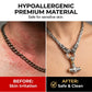 ⚡🔥 PROMO FLASH 50% ! Collier Marteau Thor Viking – Chaîne Byzantine Acier Inoxydable, Pendentif Mjolnir Bicolore, Runes Gravées, 60-70cm, Argent ou Or, Idéal Look Nordique & Mystique 💪✨