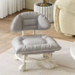 ☁️ 50% DE RÉDUCTION ! 🪑 Tabouret Nuage à Roulettes – Mousse Haute Densité & Tissu Premium – Pivotant & Silencieux for Maison