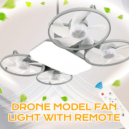 Ventilateur Drone E27 à 3 Vitesses avec Télécommande